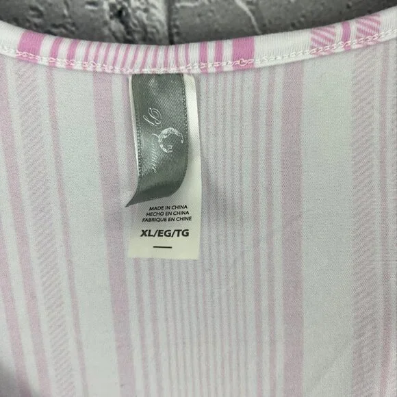 PJ Couture Pink Lace Stripe Shorty Pajamas XL NWT - Picture 6 of 6